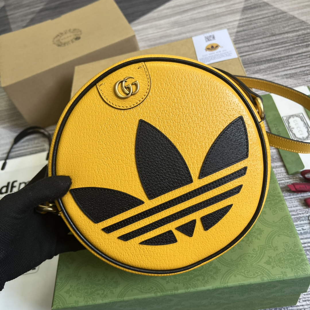 Adidas x Gucci Ophidia shoulder bag 702626 Yellow leather | adidas x gucci ophidia shoulder bag 702626 04