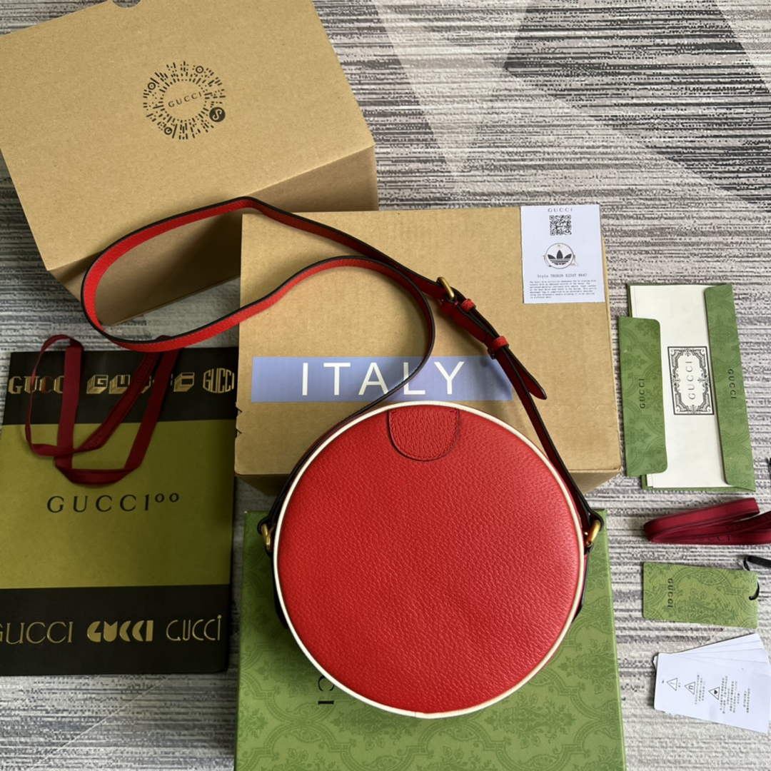 Adidas x Gucci Ophidia shoulder bag 702626 Red leather | adidas x gucci ophidia shoulder bag 702626 11