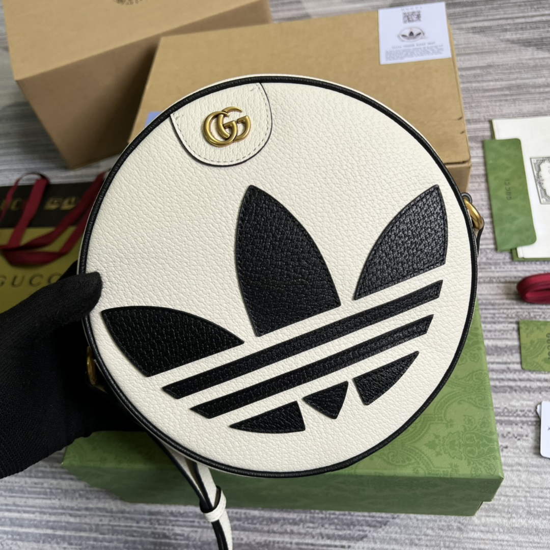 Adidas x Gucci Ophidia shoulder bag 702626 White leather | adidas x gucci ophidia shoulder bag 702626 22