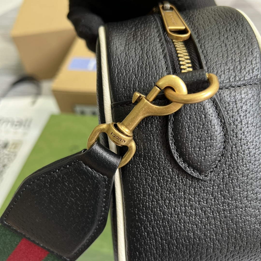 Adidas x Gucci small shoulder bag 702427 Black leather | adidas x gucci small shoulder bag 702427 07