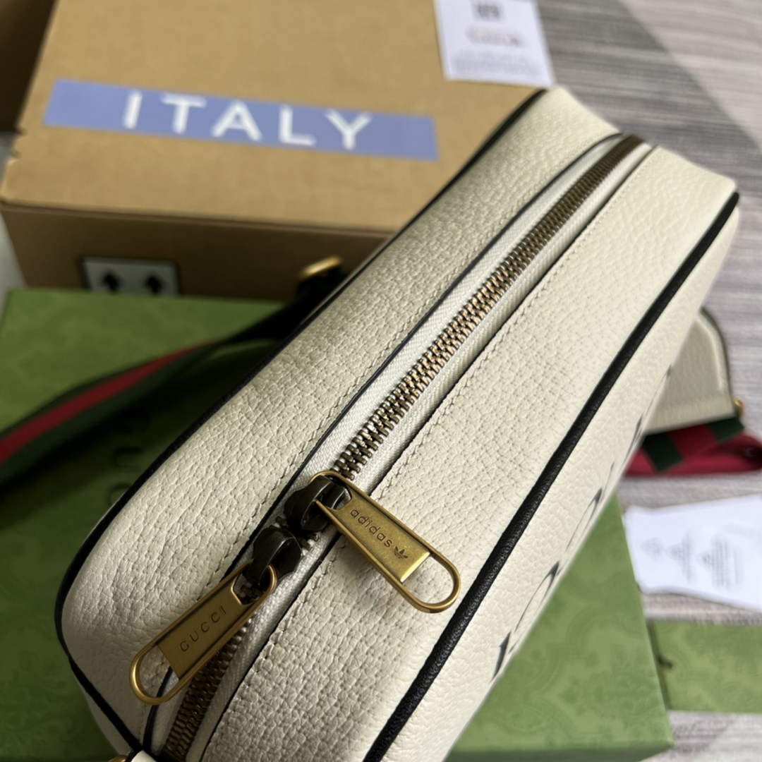 Adidas x Gucci small shoulder bag 702427 White leather | adidas x gucci small shoulder bag 702427 17