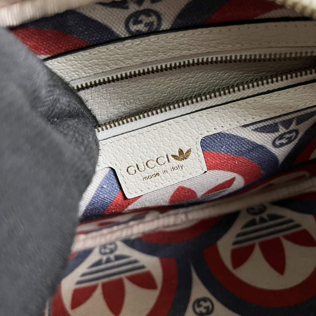 Adidas x Gucci small shoulder bag 702427 White leather | adidas x gucci small shoulder bag 702427 18