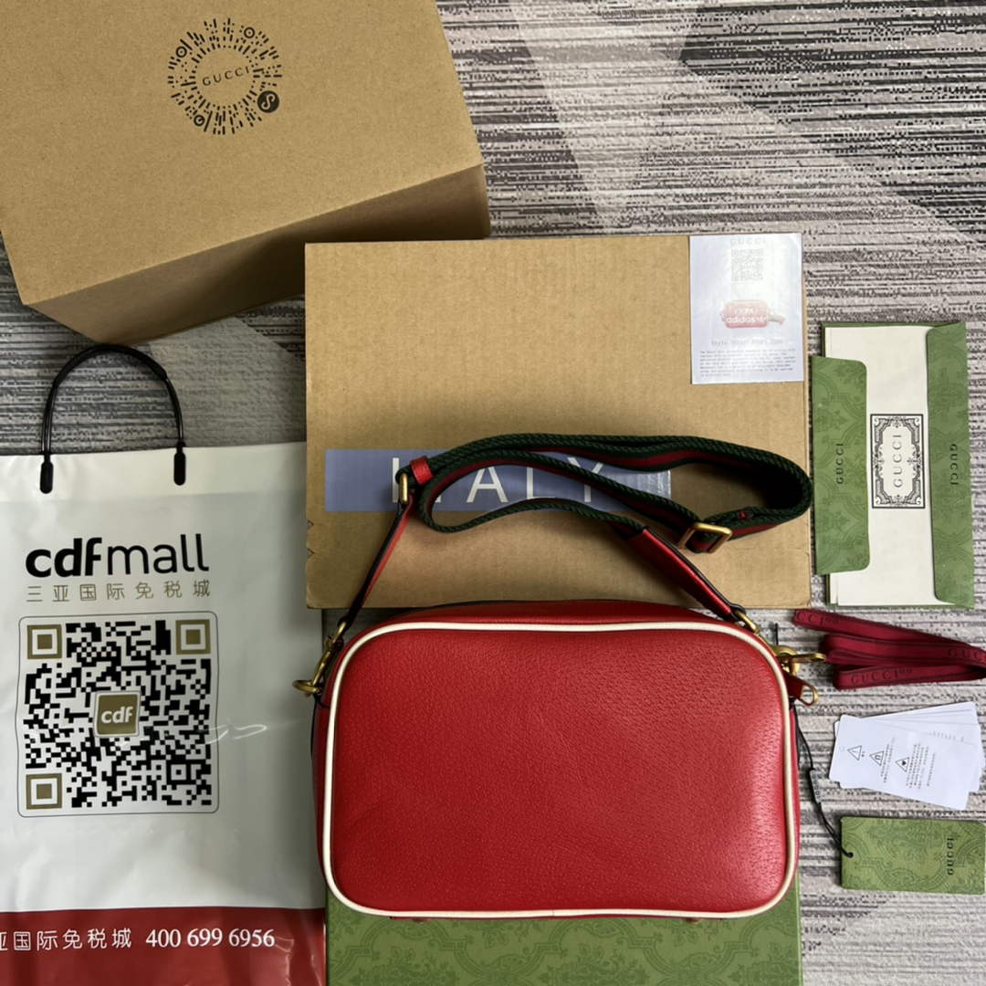 Adidas x Gucci small shoulder bag 702427 Red leather | adidas x gucci small shoulder bag 702427 20