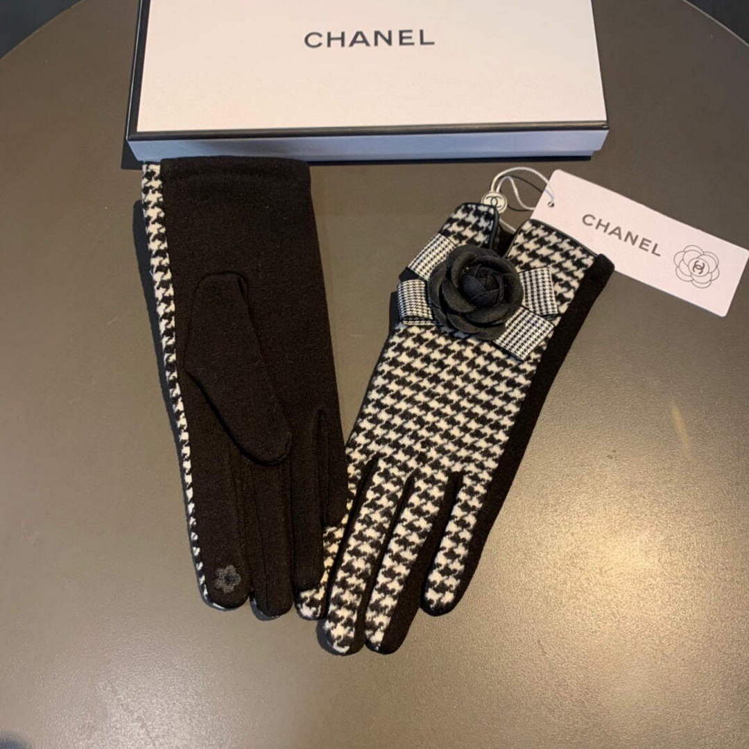 Chanel Women's Gloves Designer Wool Gloves AA8319 | chanel womens gloves designer leather gloves 055