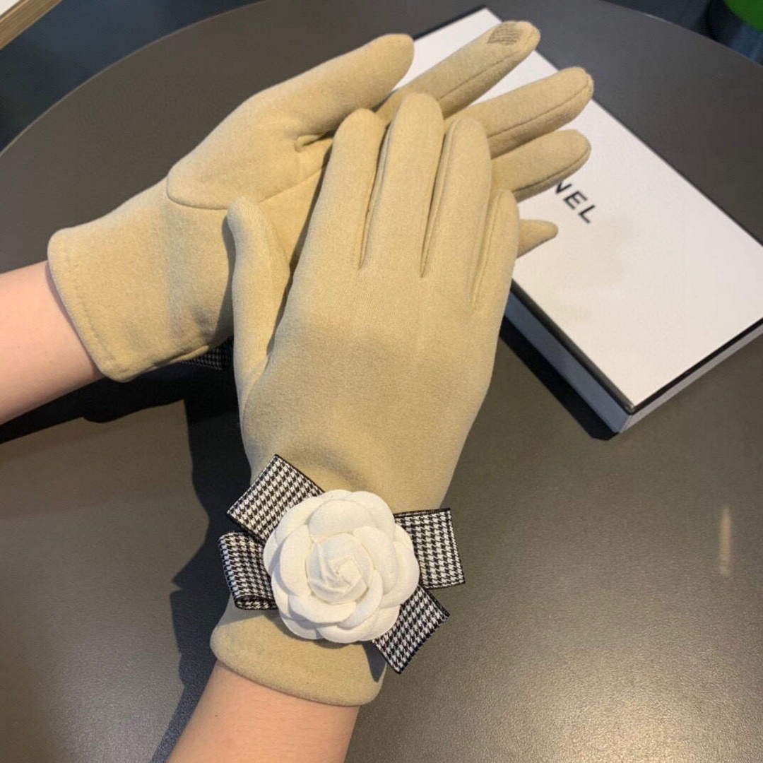 Chanel Women's Gloves Designer Wool Gloves AA8320 | chanel womens gloves designer leather gloves 061