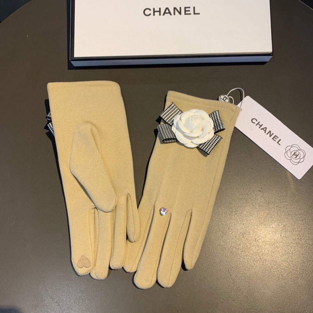 Chanel Women's Gloves Designer Wool Gloves AA8320 | chanel womens gloves designer leather gloves 063