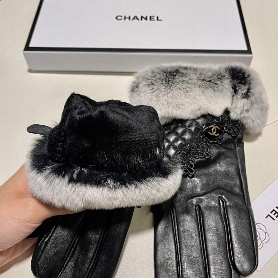 Chanel Women's Gloves Designer Leather Gloves AA8321 | chanel womens gloves designer leather gloves 072