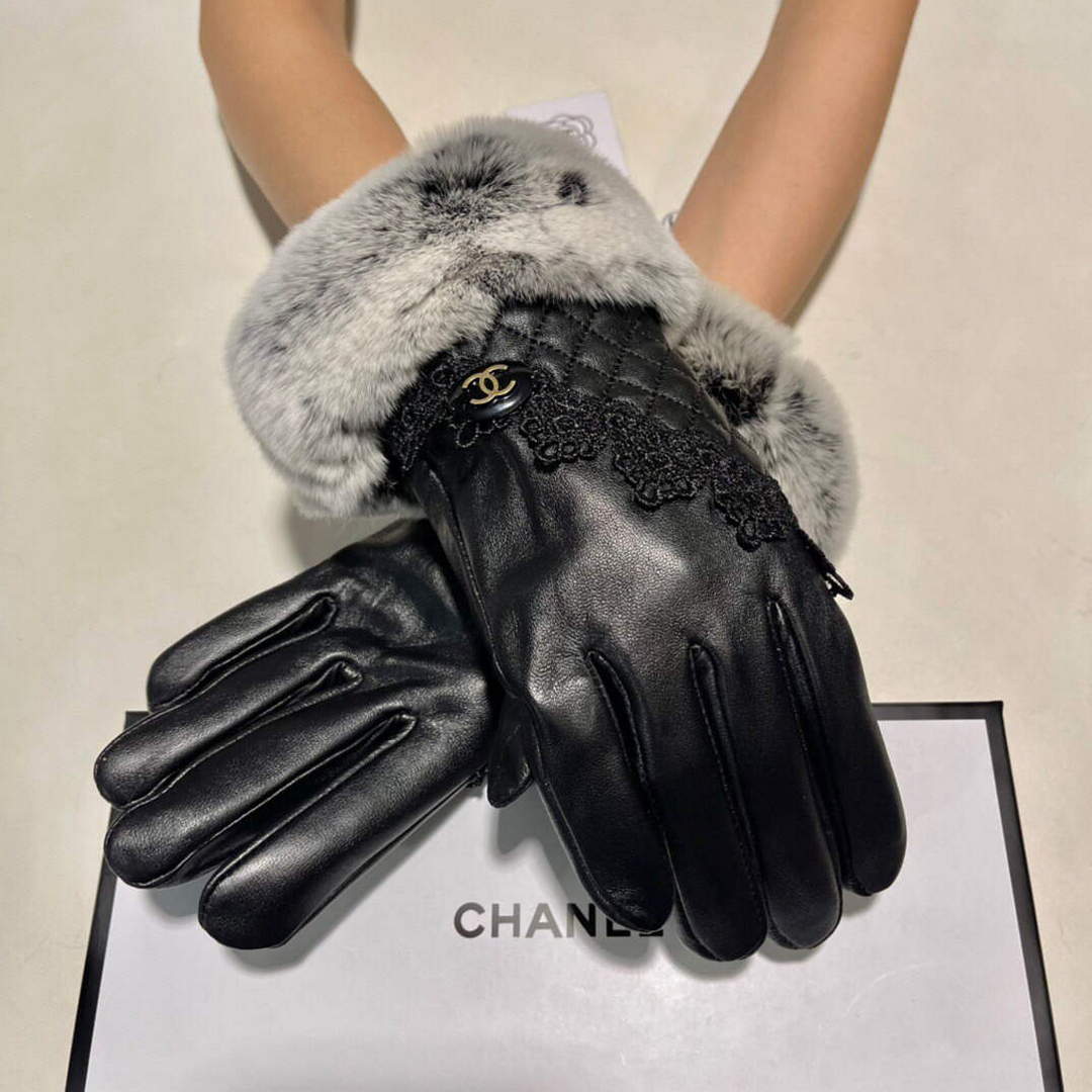 Chanel Women's Gloves Designer Leather Gloves AA8321 | chanel womens gloves designer leather gloves 076