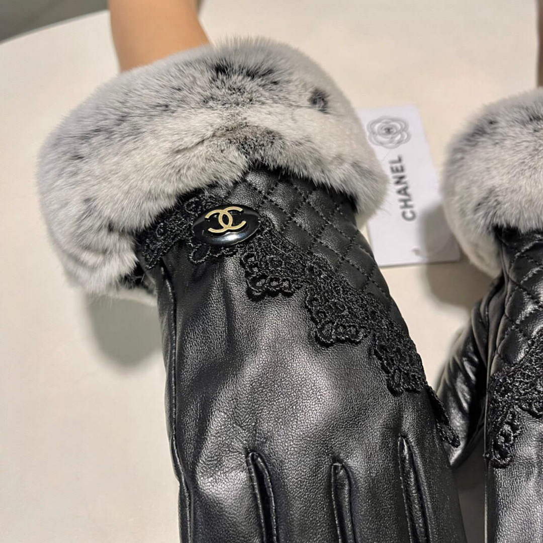 Chanel Women's Gloves Designer Leather Gloves AA8321 | chanel womens gloves designer leather gloves 077