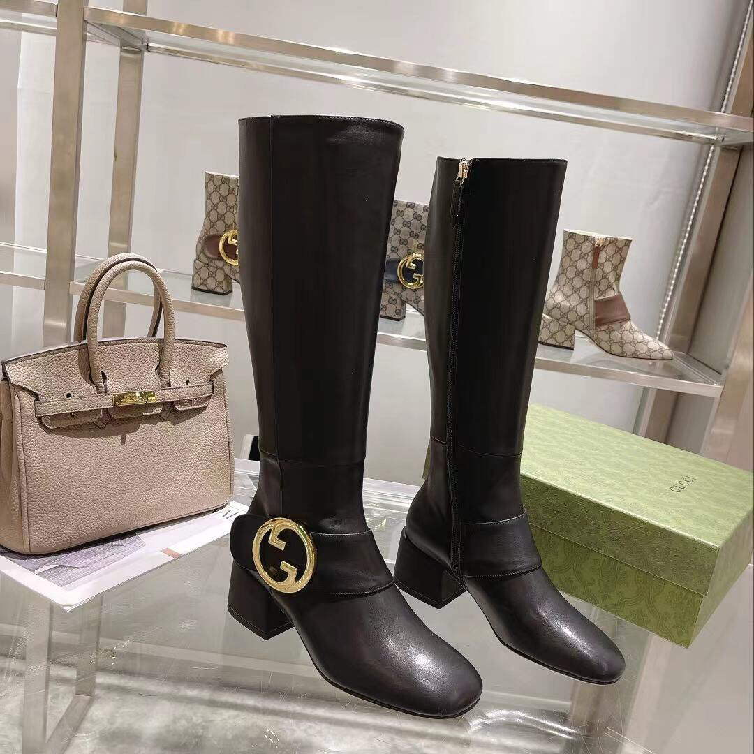 Gucci 700013 Women's Blondie Boot G60038 | gucci 700013 womens blondie boot 005