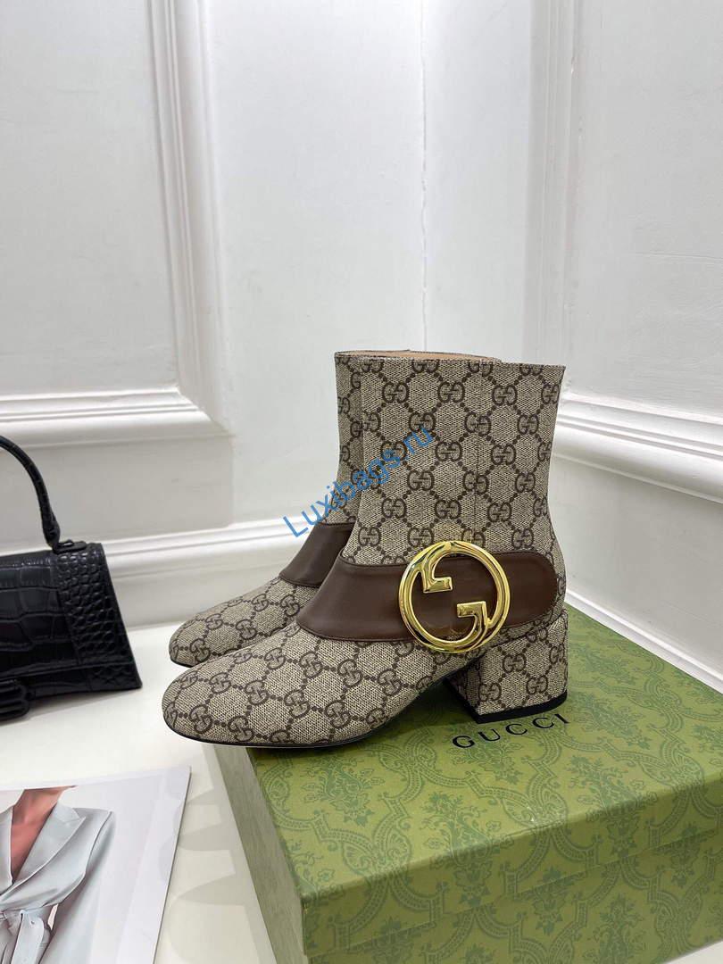 Gucci 701706 Blondie Women's Ankle Boot G60035 | gucci 701706 blondie womens ankle boot 020