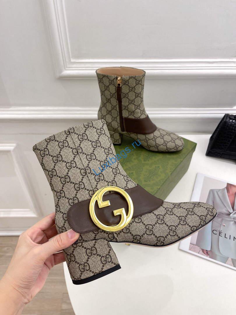 Gucci 701706 Blondie Women's Ankle Boot G60035 | gucci 701706 blondie womens ankle boot 021