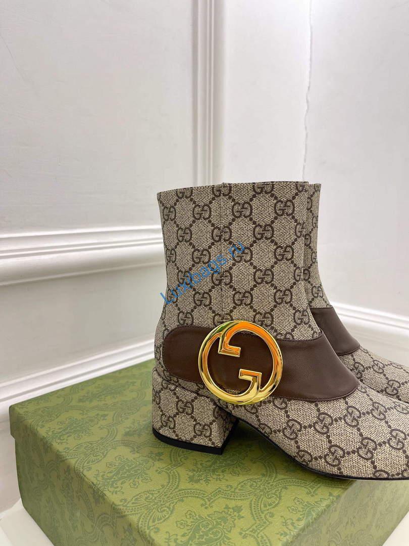 Gucci 701706 Blondie Women's Ankle Boot G60035 | gucci 701706 blondie womens ankle boot 027