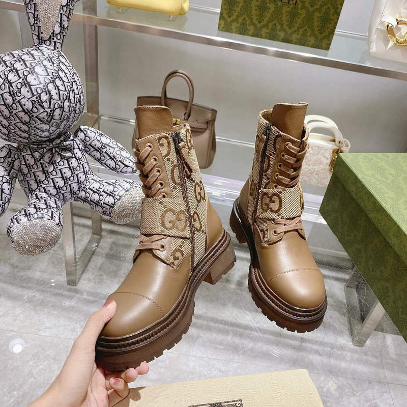 Gucci 701708 Women's Blondie Ankle Boot G60040 | gucci 701708 womens blondie ankle boot 014