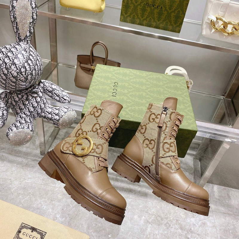 Gucci 701708 Women's Blondie Ankle Boot G60040 | gucci 701708 womens blondie ankle boot 017