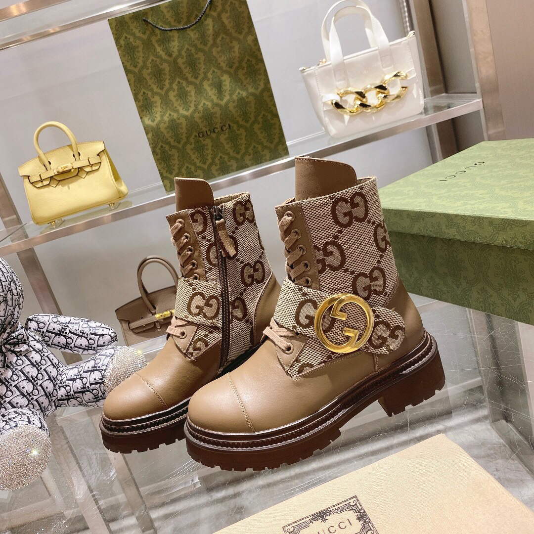 Gucci 701708 Women's Blondie Ankle Boot G60040 | gucci 701708 womens blondie ankle boot 020
