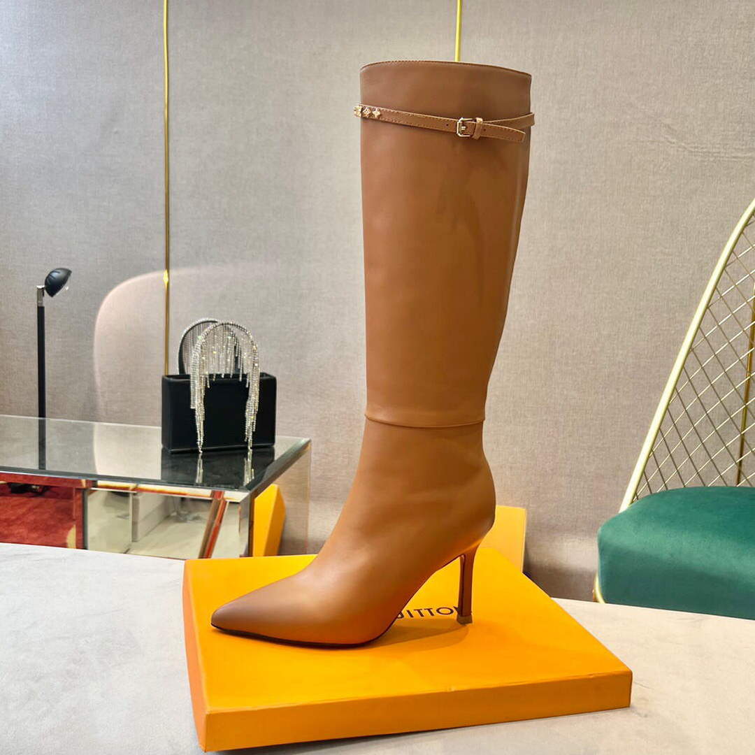 LV 1A9P46 Louis Vuitton Women's Signature High Boots L66530 | lv 1a9p46 louis vuitton womens signature high boots 015