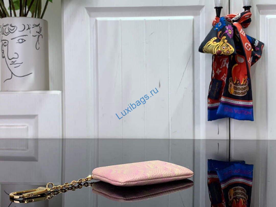 LV M81297 Louis Vuitton Key Pouch Pink | lv m81297 louis vuitton key pouch vert deau 023