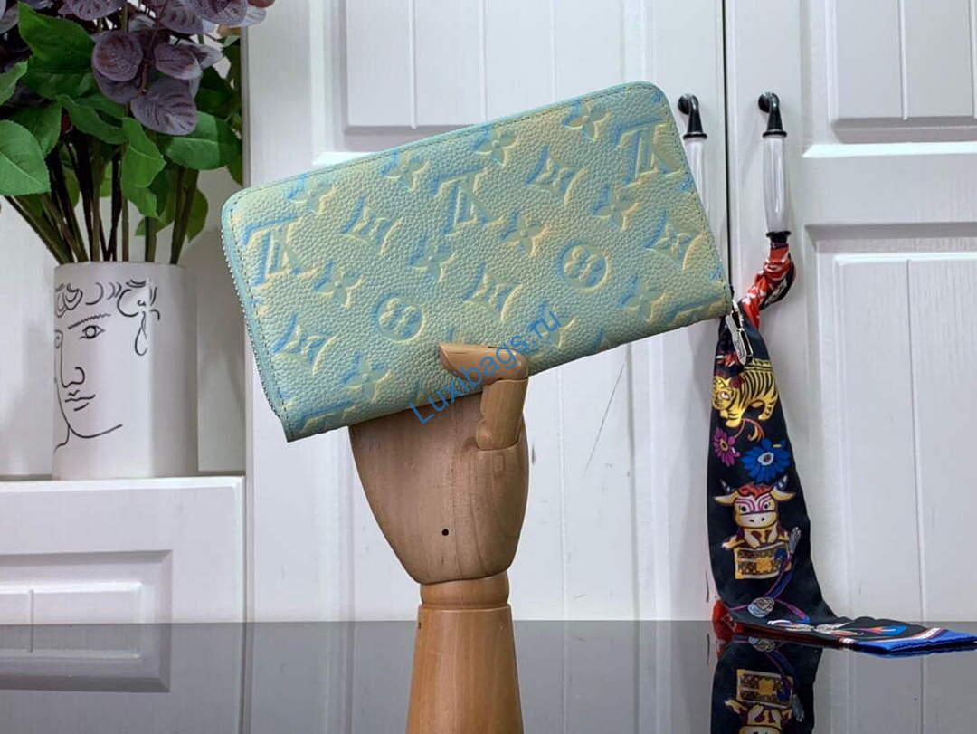 LV M81466 Louis Vuitton Zippy Wallet Vert d'eau Green | lv m81466 louis vuitton zippy wallet 004