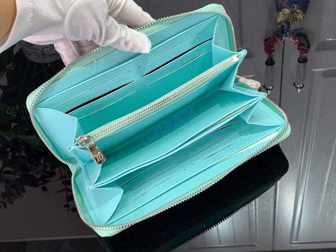 LV M81466 Louis Vuitton Zippy Wallet Vert d'eau Green | lv m81466 louis vuitton zippy wallet 008