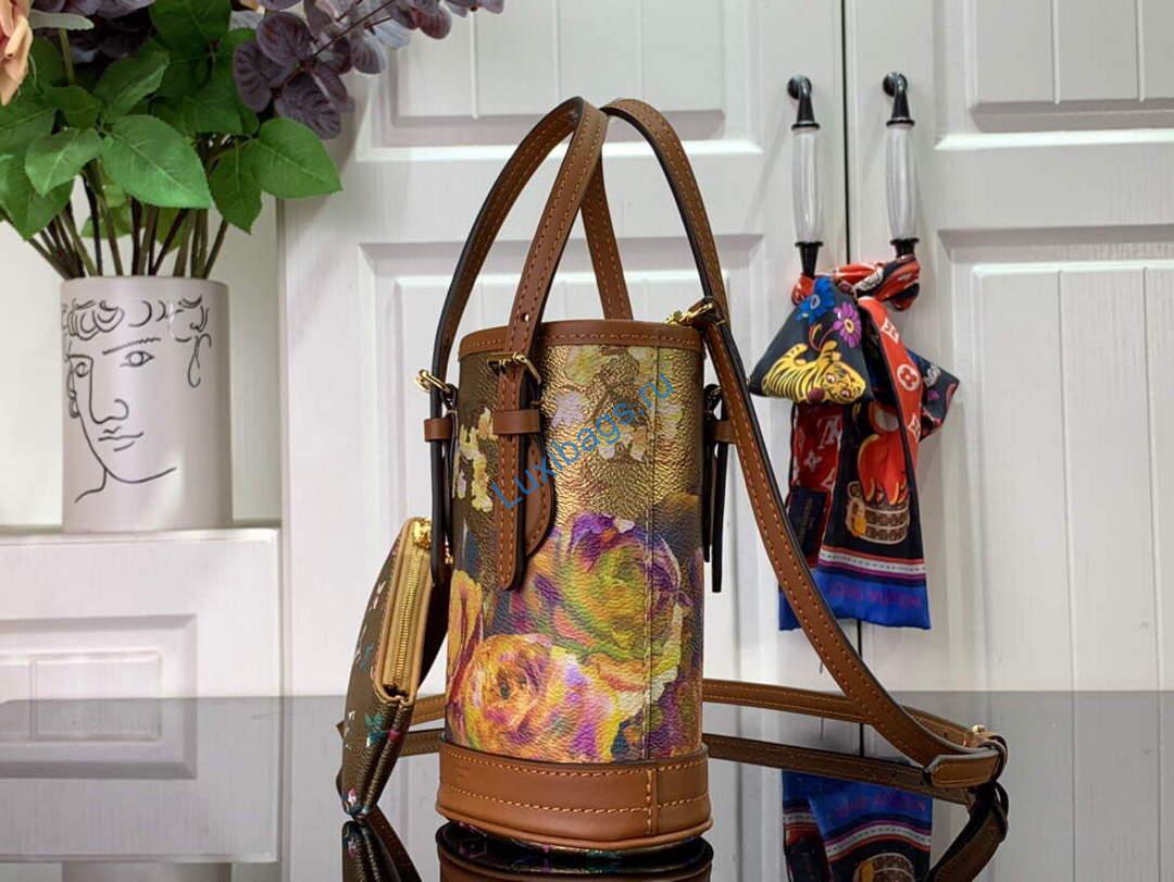 LV M81724 Louis Vuitton Nano Bucket Bag Gold | lv m81724 louis vuitton nano bucket bag gold 003