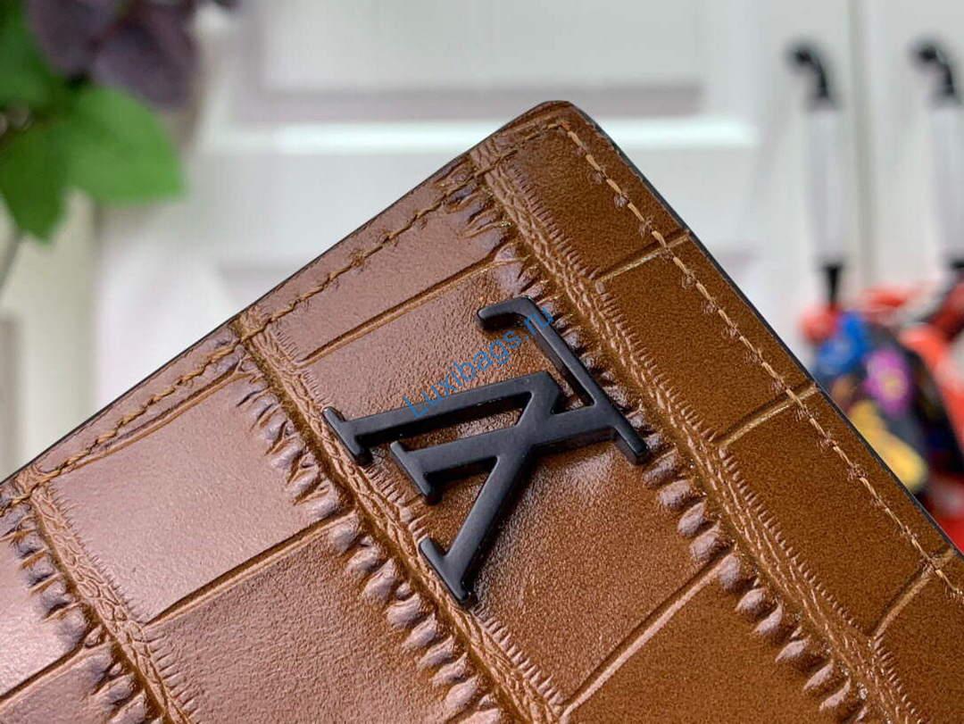 LV N81824 Louis Vuitton Pocket Organizer Crocodilien Tan | lv n81824 louis vuitton pocket organizer crocodilien tan 006