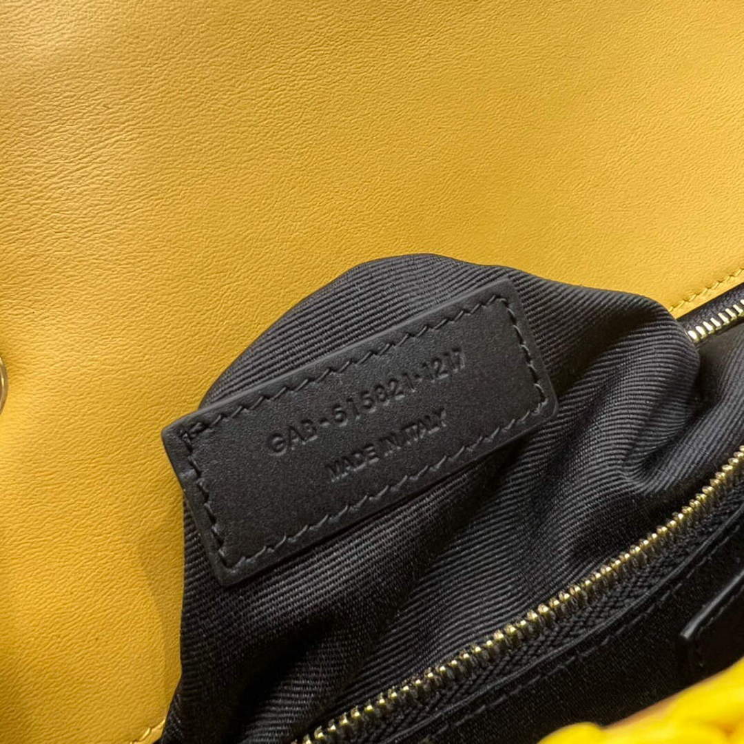YSL 515821 Jamie Leather-Trimmed Raffia Shoulder Bag Yellow | ysl 515821 jamie leather trimmed raffia shoulder bag 068