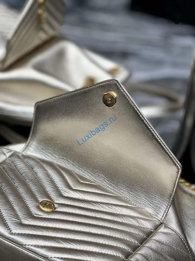 YSL 672609 Yves Saint Laurent Joe Backpack In Lambskin Gold | ysl 6726091 joe backpack in lambskin gold 006