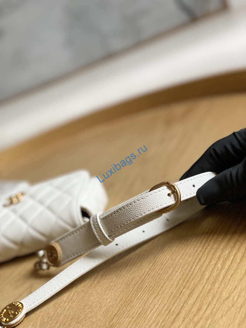 Chanel AP81210 Belt Pocket Bag White | chanel ap81210 belt pocket bag white 005