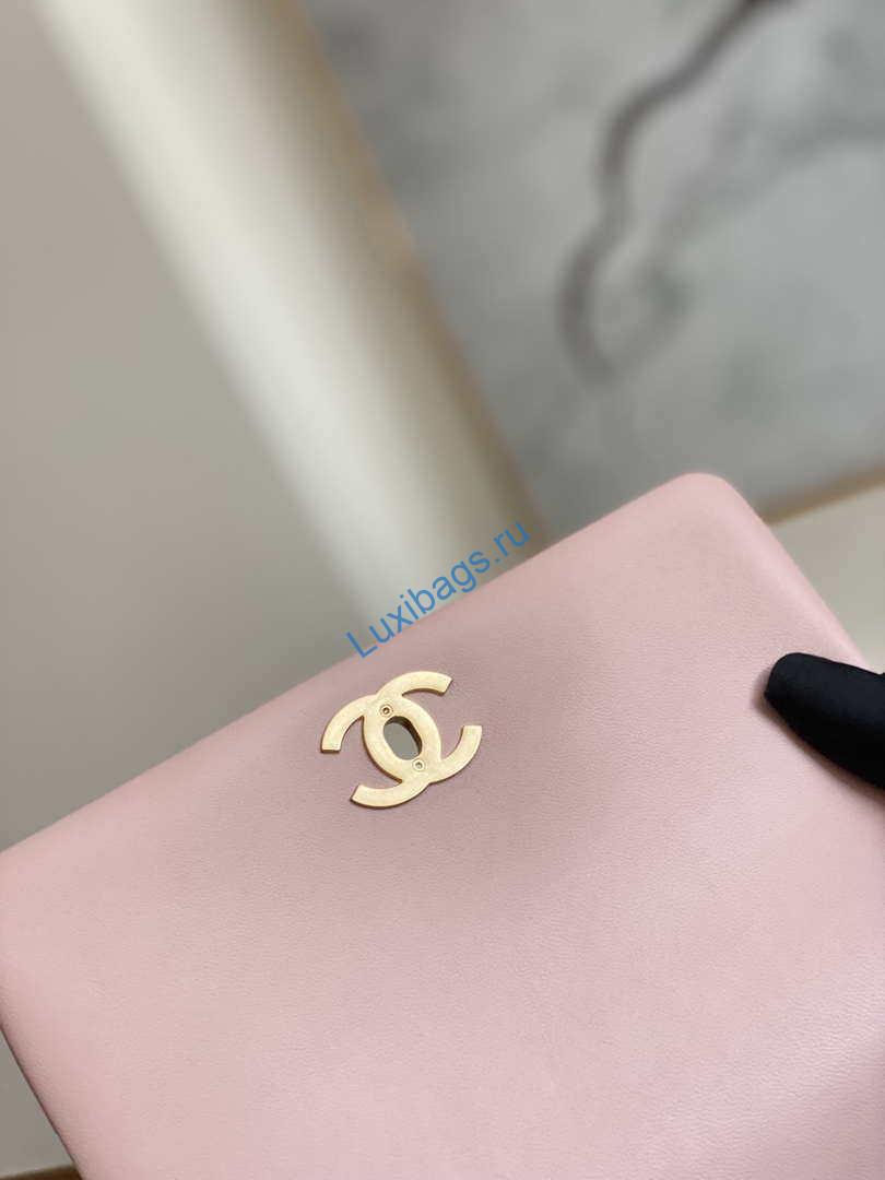 Chanel AS3378 MINI Flap Bag Lambskin Pink | chanel as3378 mini flap bag lambskin pink 007
