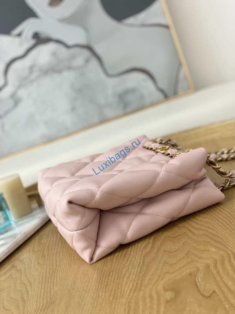Chanel AS3502 Small TOTE Lambskin Pink | chanel as3502 small tote lambskin pink 005