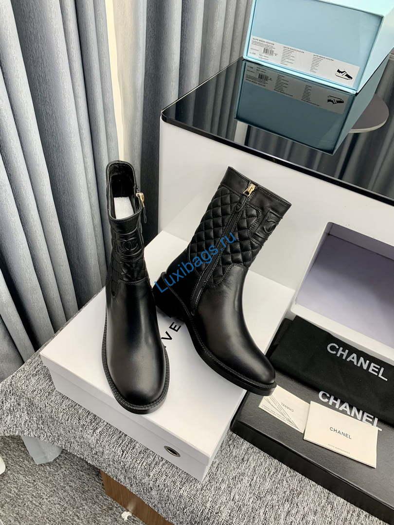Chanel Women's Shoes Ankle Boots 189728 | chanel womens shoes ankle boots 189728 008