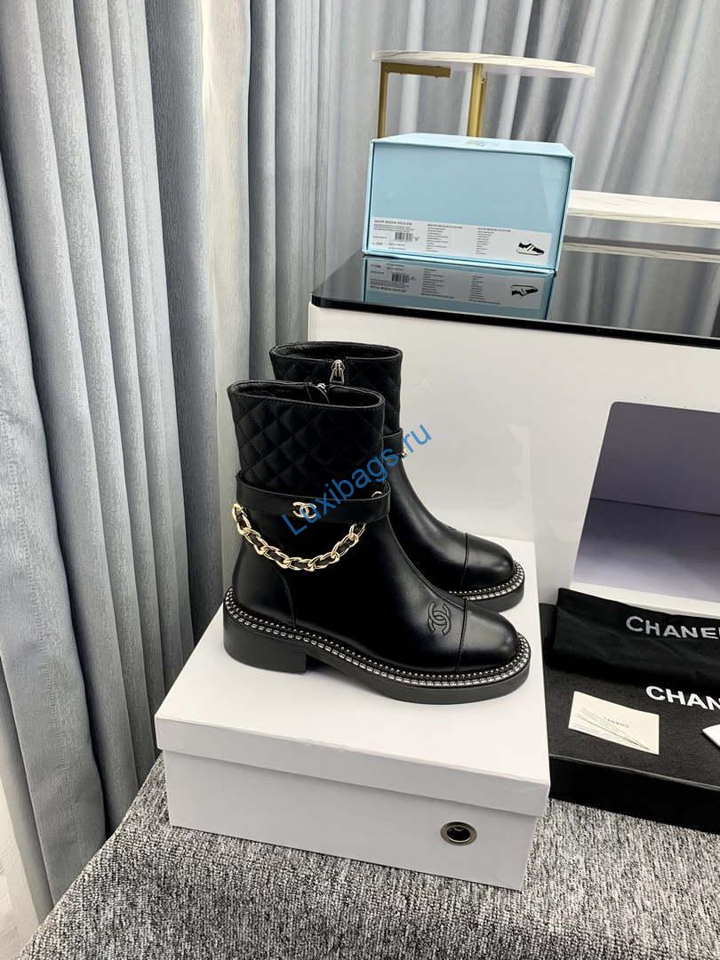 Chanel Women's Shoes Ankle Boots 189745 | chanel womens shoes ankle boots 189745 004
