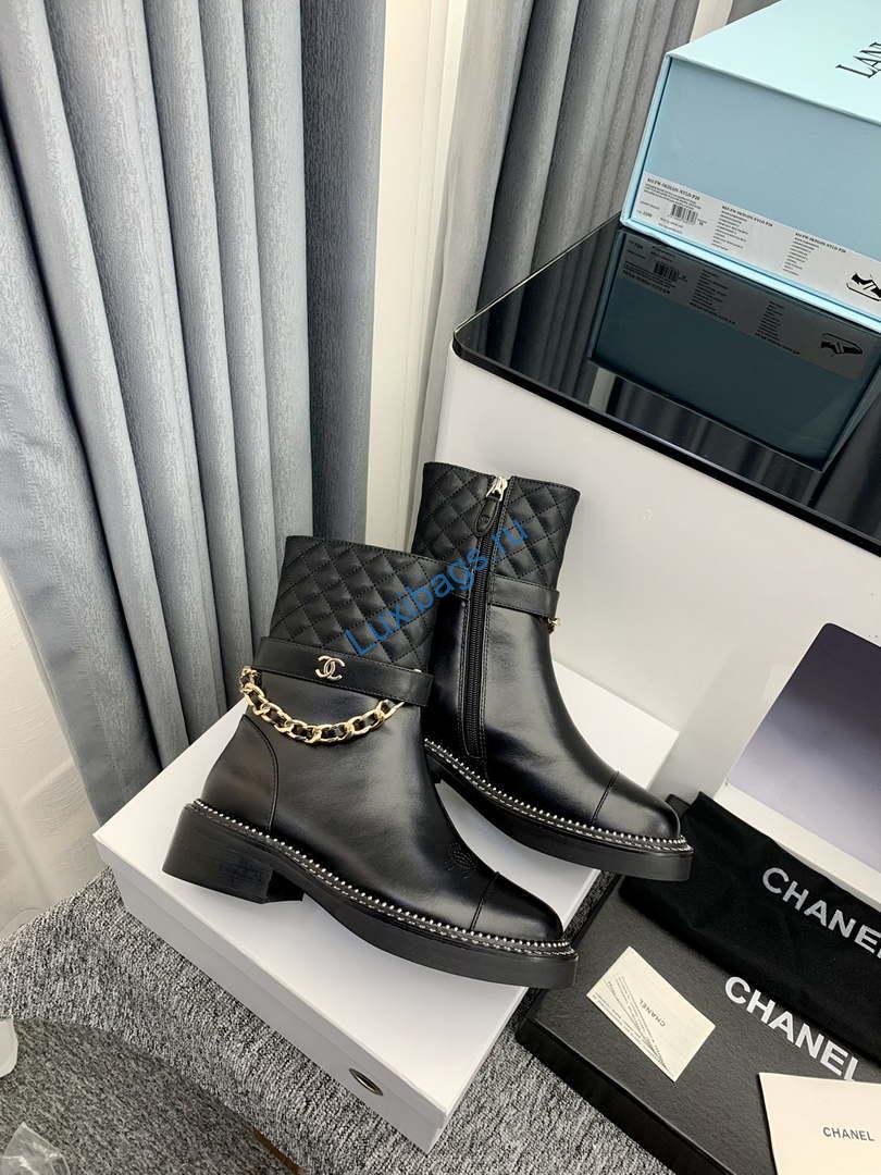 Chanel Women's Shoes Ankle Boots 189745 | chanel womens shoes ankle boots 189745 008