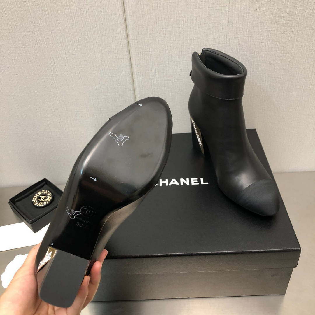 Chanel Women's Shoes Ankle Boots 194353 | chanel womens shoes ankle boots 194353 004