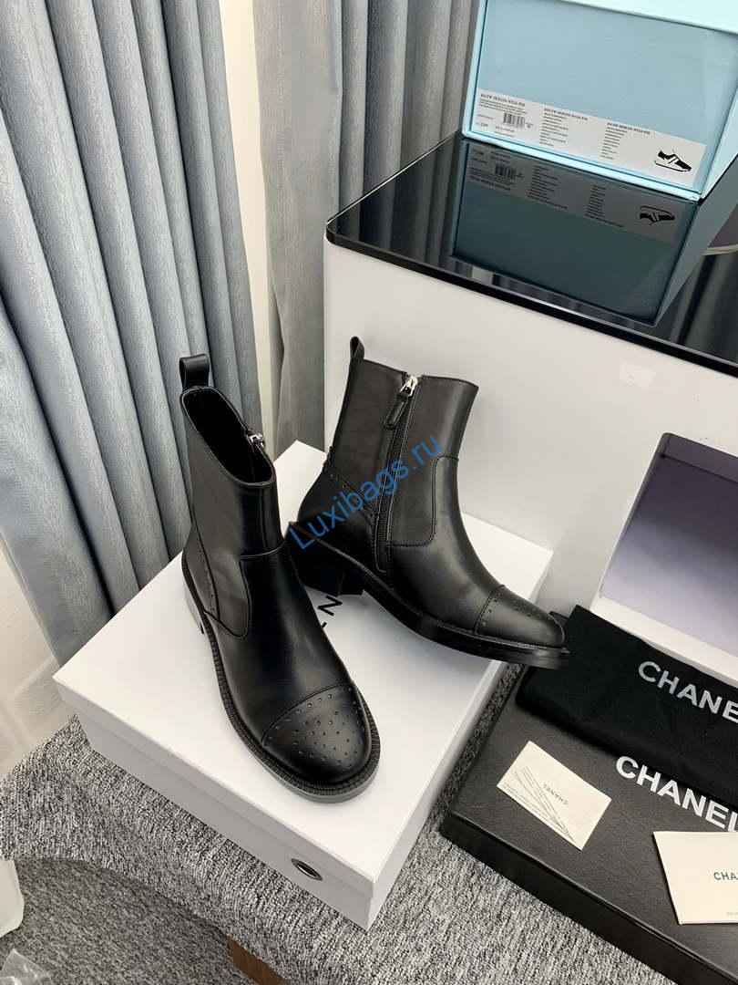 Chanel Women's Shoes Ankle Boots 189740 | chanel womens shoes ankle boots lace ups 189740 004