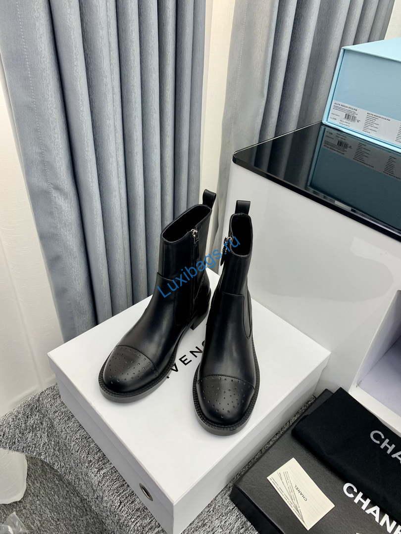 Chanel Women's Shoes Ankle Boots 189740 | chanel womens shoes ankle boots lace ups 189740 006
