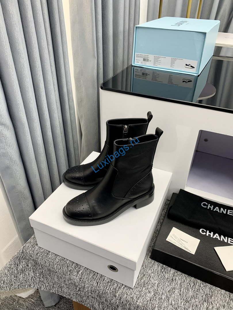 Chanel Women's Shoes G39162 Y55902 94305 Ankle Boots Lace-Ups 189738 | chanel womens shoes g39162 y55902 94305 ankle boots lace ups 189738 007