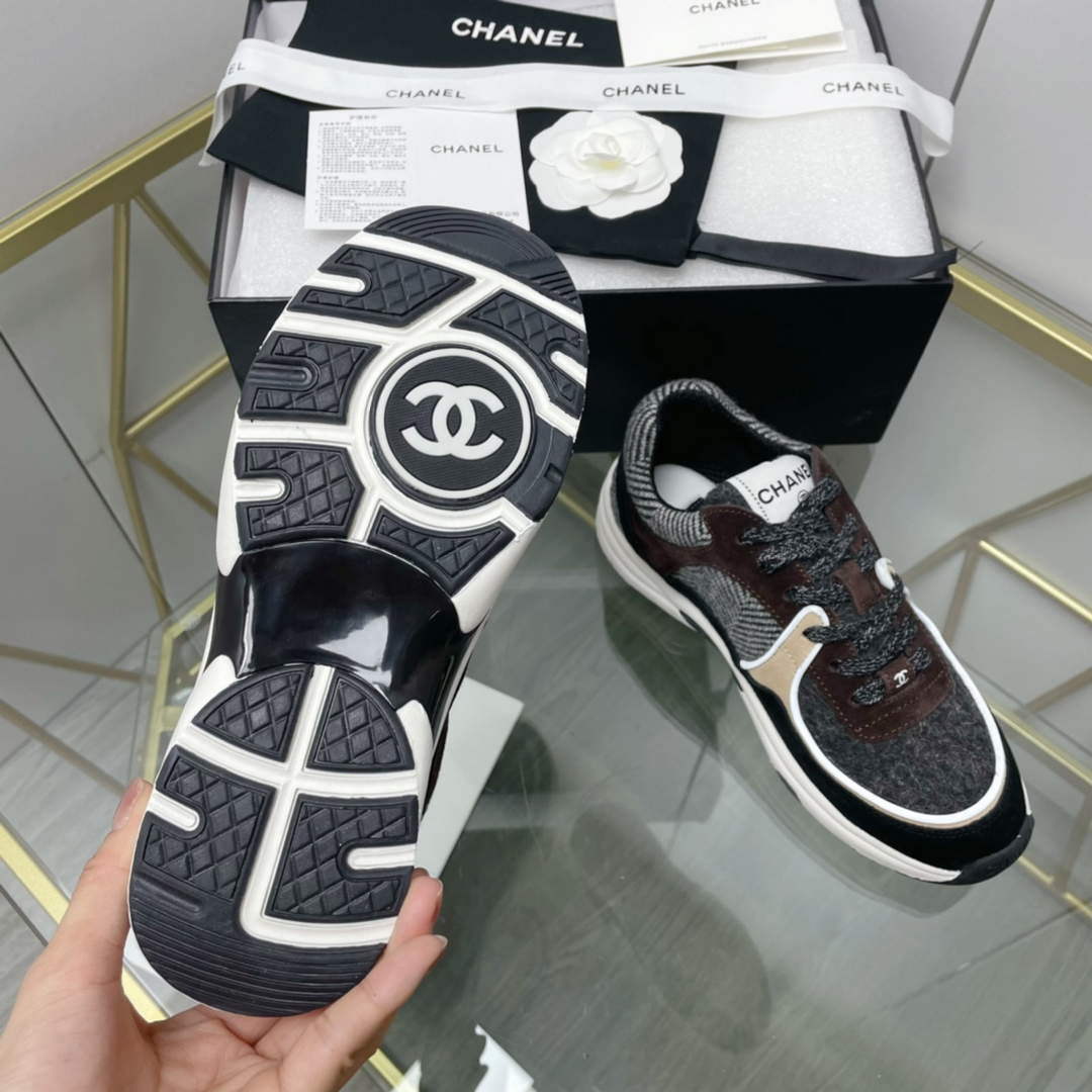 Chanel Women's Sneaker Shoes G38756 Gray and Brown | chanel womens sneaker shoes g38754 027
