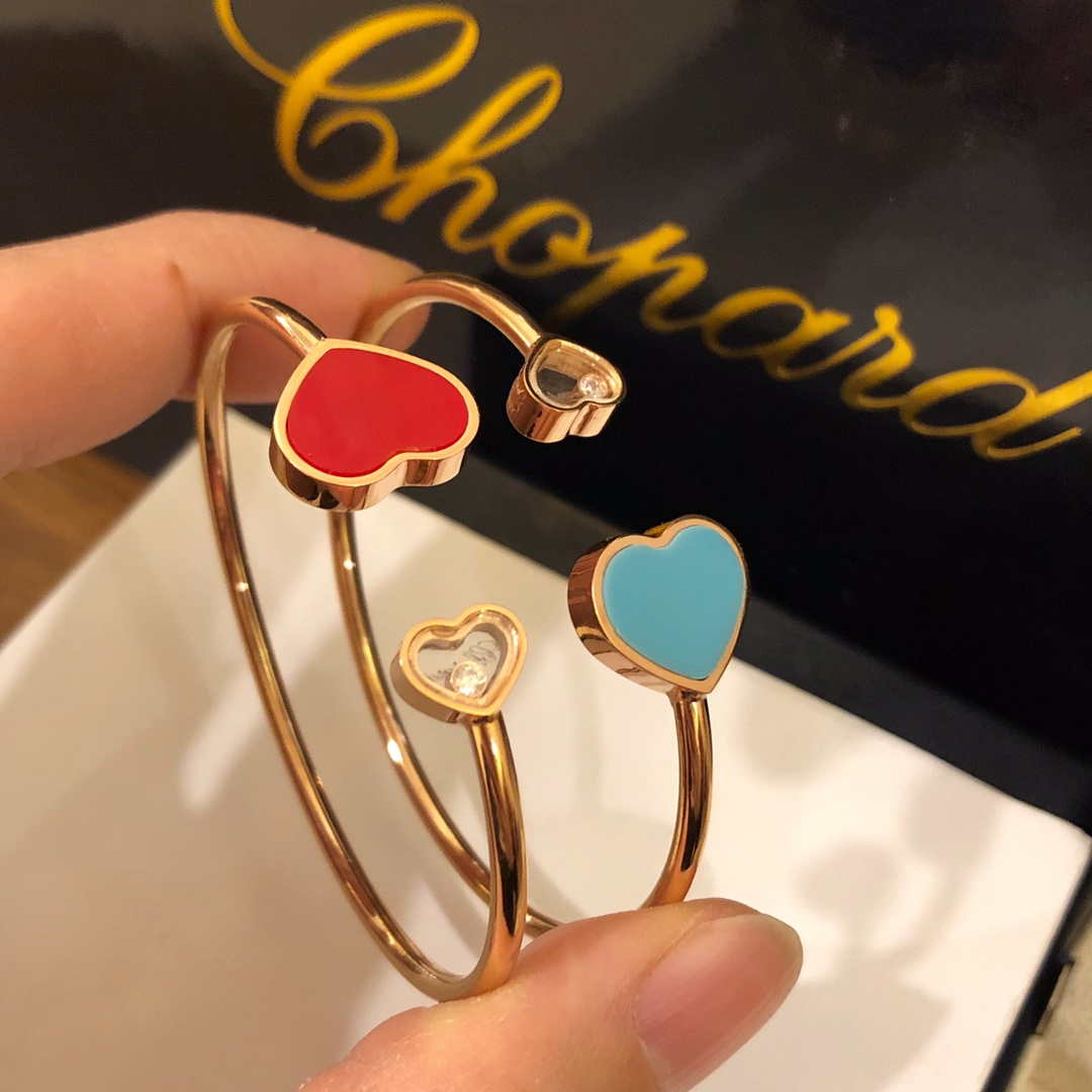 Chopard HAPPY HEARTS Barcelet 857482-5700 Rose Gold Red Stone | chopard happy hearts barcelet 82a086 5800 rose gold red stone 015