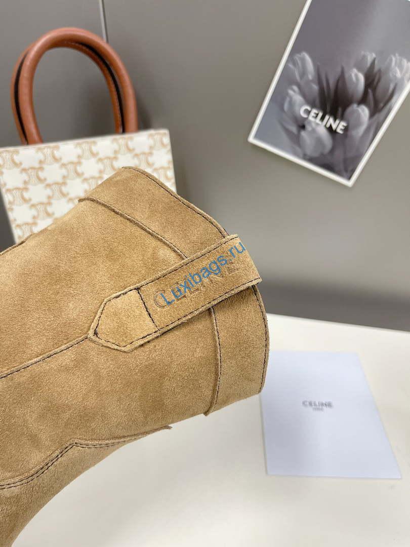 Celine Women Shoes Cuiser Boots in Painted Calfshin 189041 | cruiserbootsinpaintedcalfskin189041 006
