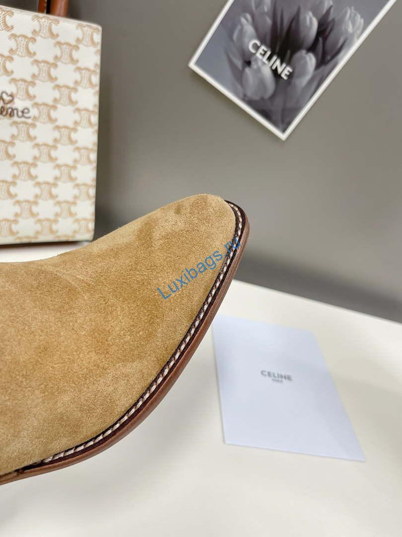 Celine Women Shoes Cuiser Boots in Painted Calfshin 189041 | cruiserbootsinpaintedcalfskin189041 007