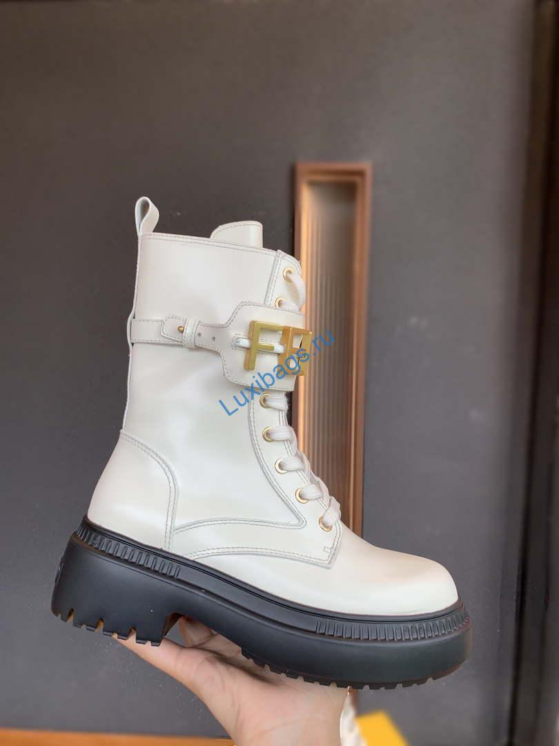 Fendi Women Shoes 8T8355AKY6F1IEM Fendigraphy White leather biker boots 193216 | fendiwomenshoes8t8355aky6f1iemfendigraphy193216 006 04e59622 15ee 4299 b33c 5cbc3f81afa8