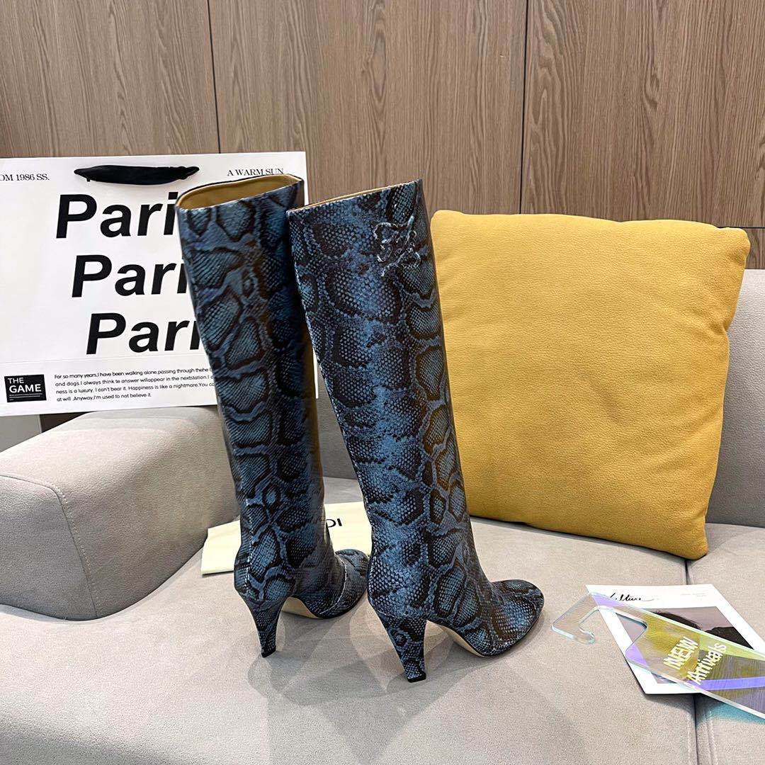 Fendi Women Shoes Cut Brown leather high-heeled boots 192491 | fendiwomenshoesrockokoboots192491 001