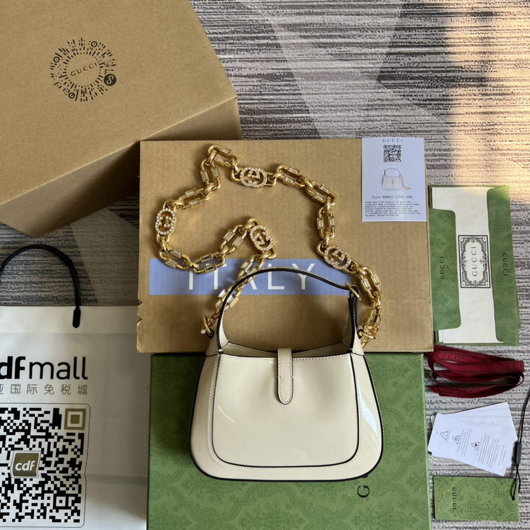 Gucci 699651 Jackie 1961 Mini Shoulder Bag White | gucci 699651 jackie 1961 mini shoulder bag white 002