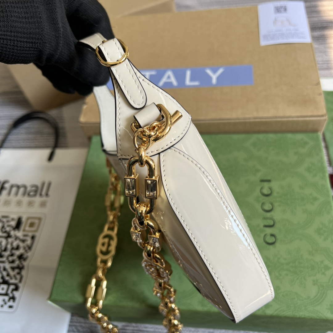 Gucci 699651 Jackie 1961 Mini Shoulder Bag White | gucci 699651 jackie 1961 mini shoulder bag white 003