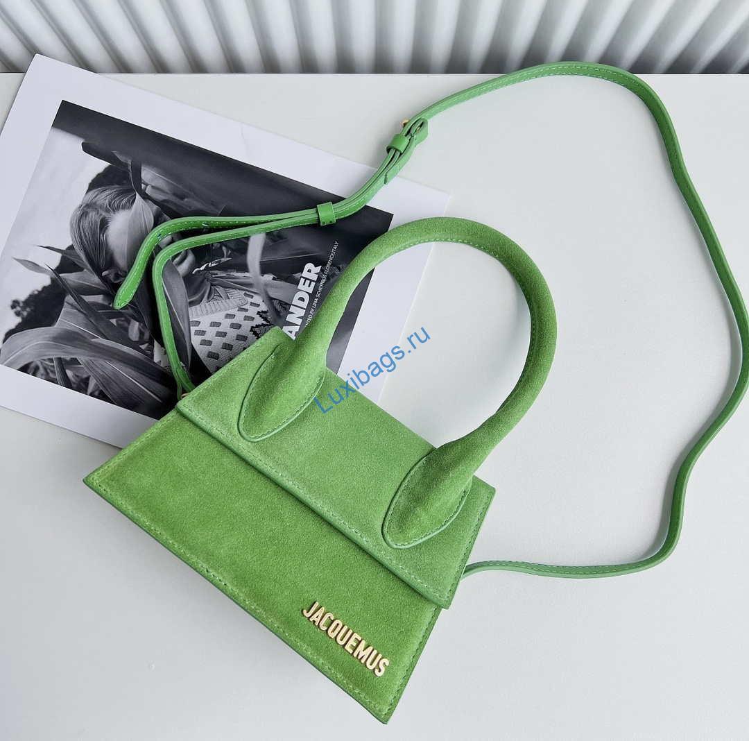 Jacquemus 213BA003 Green 'Le Chiquito Moyen' Bag | jacquemus 213ba003 green le chiquito moyen bag 005