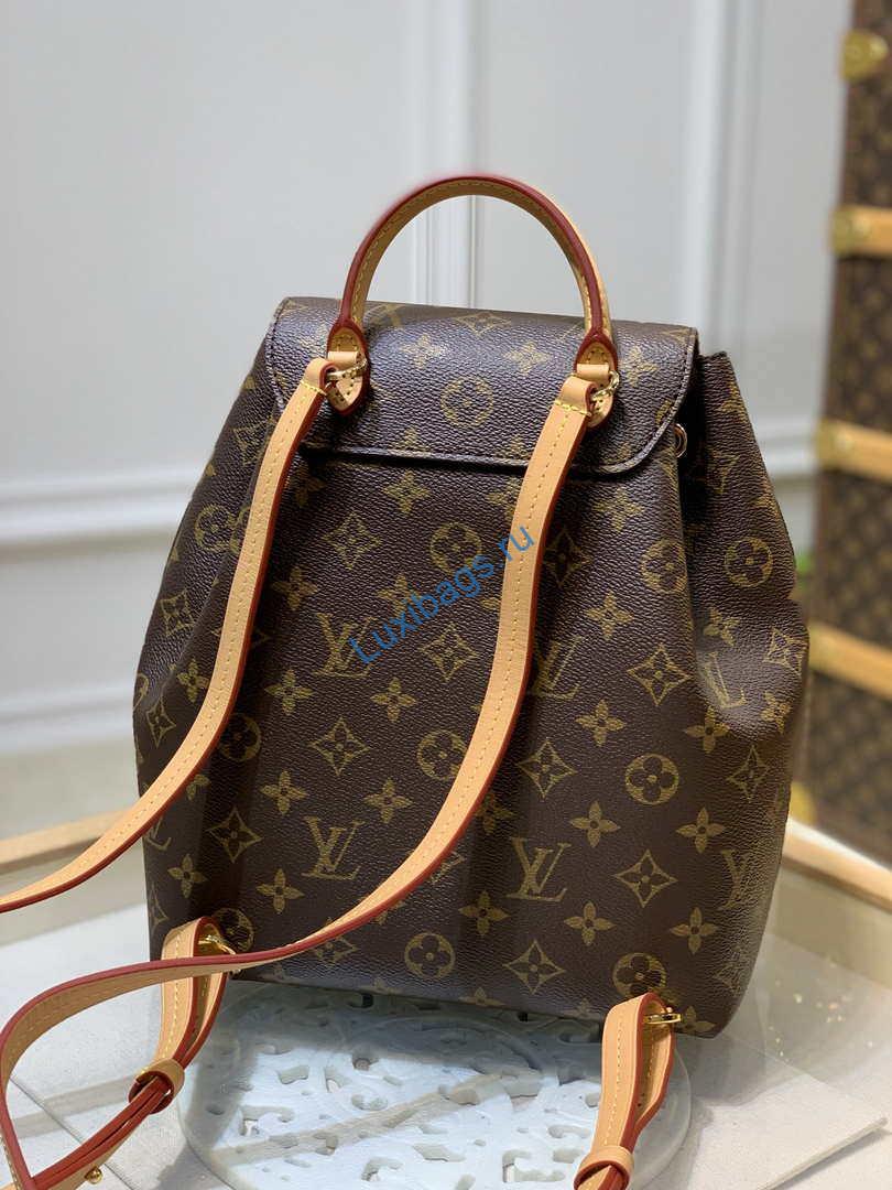 Louis Vuitton LV M45501 Montsouris PM monogram anvas natural leather | louis vuitton m45501 montsouris pm monogram anvas natural leather 002