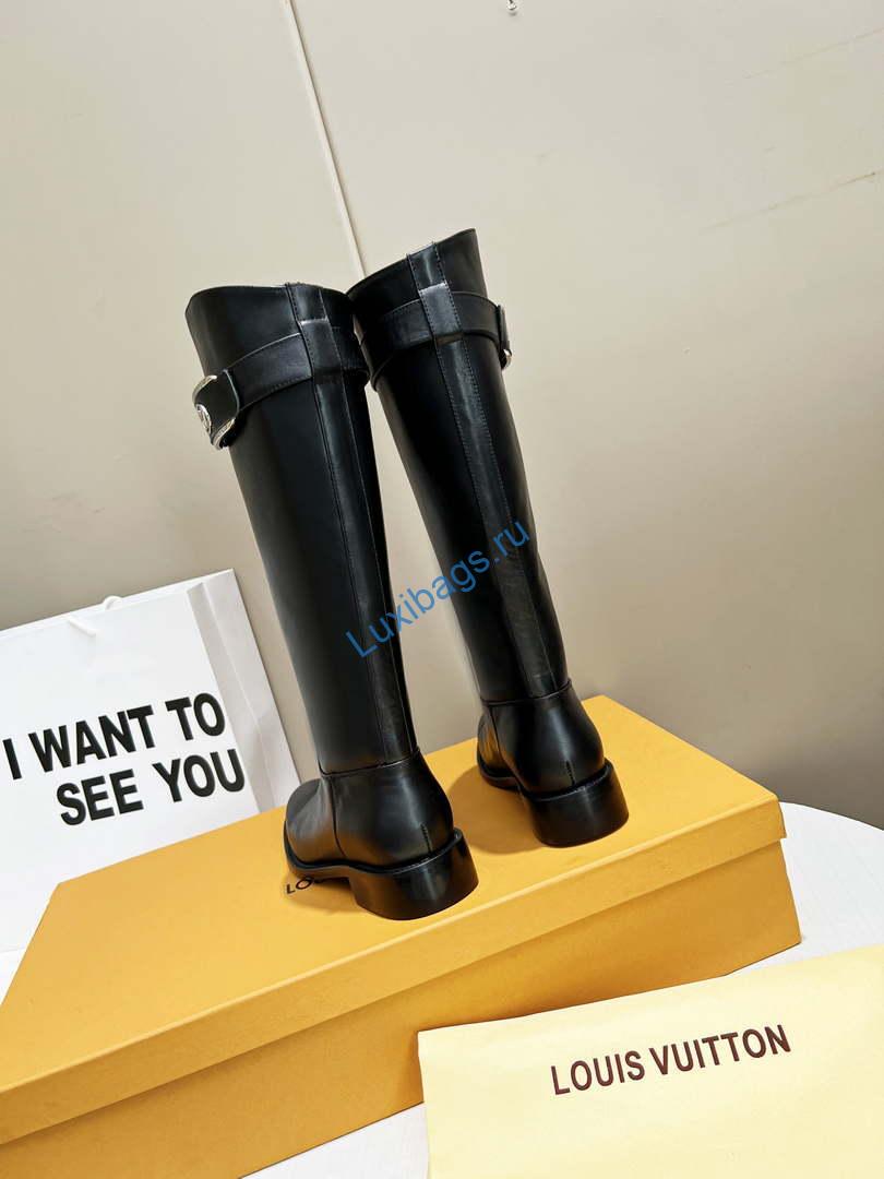 Louis Vuitton - Women's Shoes -Westside Flat High Boots -2022 Collection -1AAJ4M | louisvuitton women sshoes boots 1aaj4m westside black 003