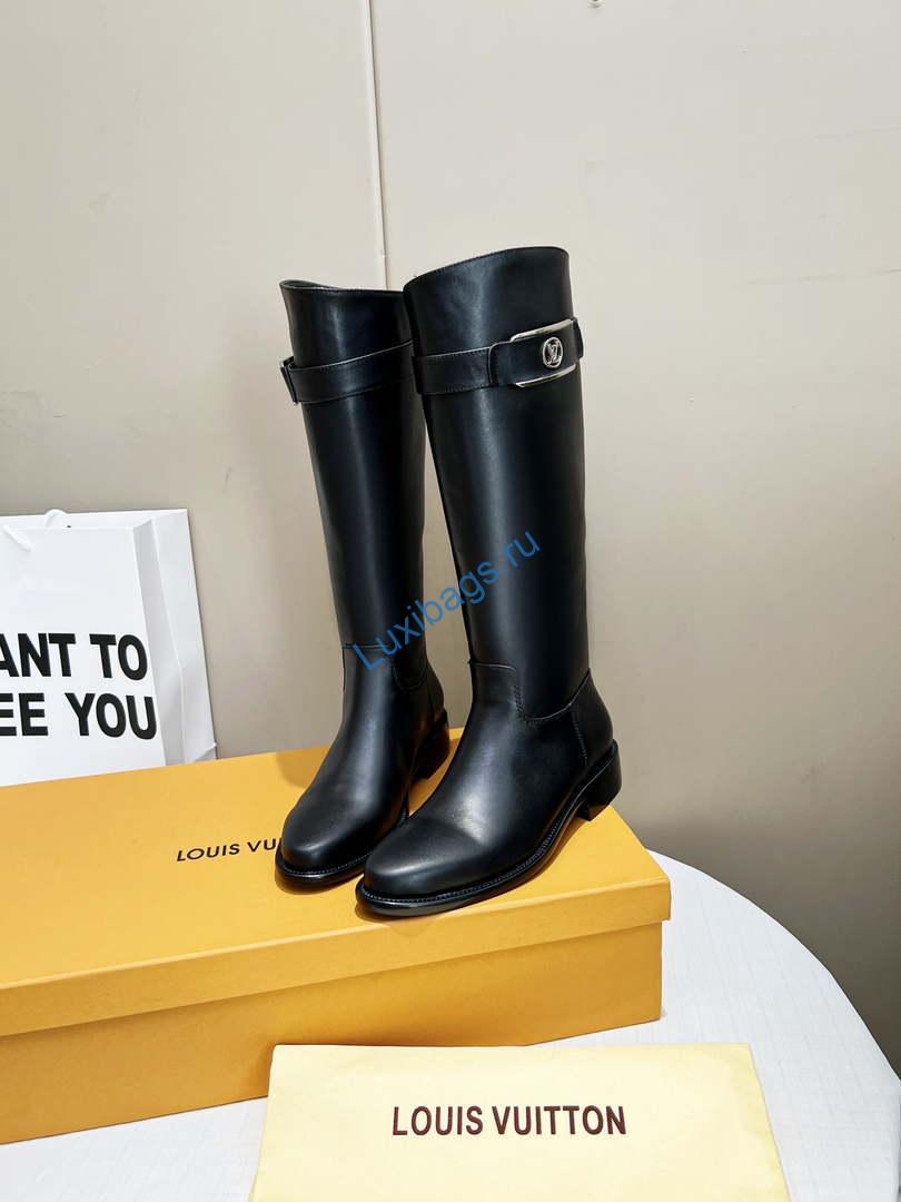 Louis Vuitton - Women's Shoes -Westside Flat High Boots -2022 Collection -1AAJ4M | louisvuitton women sshoes boots 1aaj4m westside black 006